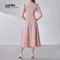 Conjunto Saia Rosa Elegante Lovito Refine - imagem 2