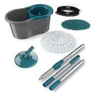 Kit Mop Giratório Fit + 3 Refis Extras + Cabo Extensor - Limpeza Inteligente e Prática - imagem 4
