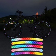 Adesivos Refletivos para Aro de Roda 7,6cm - 40 Peças Arco-Íris para Moto, Carro e Bike - imagem 2