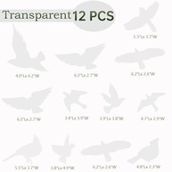 Adesivos de Pássaros Anticolisão Refletivos UV - Proteja Suas Janelas e Pássaros com Decalques Estáticos Reutilizáveis - imagem 3