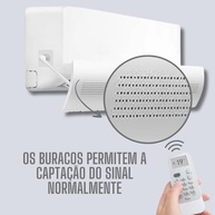 Defletor Ar Condicionado Split Ajustável Universal - Refletor Corta Vento para Conforto Térmico - imagem 3