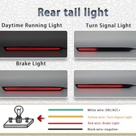 Refletores LED Traseiros Cadillac CT5 2020-2025: Segurança e Estilo com Luz de Freio e Seta - imagem 3
