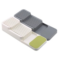 Organizador de Facas para Gaveta com Base Reforçada - Até 9 Facas - Design Moderno Cinza - imagem 4