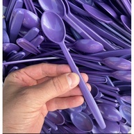 Colher de Sobremesa Roxa: Kit 500 Reforçadas - imagem 2