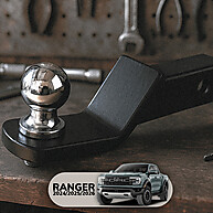 Ponteira de Engate Removível para Ford Ranger 2024 – Preto Fosco e Aço Reforçado - imagem 2