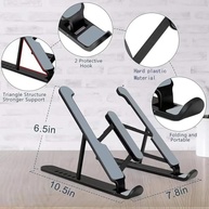 Suporte Ajustável para Notebook e Tablet com 6 Ângulos | Estrutura Triangular em Plástico Reforçado - imagem 3