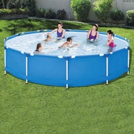 Piscina Redonda 7000L Mor: Verão Refrescante! - imagem 2