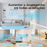 Ventilador de Coluna Maxx Force 4 Velocidades 3 Pás 110V/220V - Potente Refrigeração com Design Moderno - imagem 5