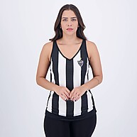 Regata Atlético Mineiro Feminina Preta e Branca – Estilo e Conforto - imagem 1