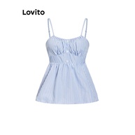 Regata Boho Listrada Lovito: Estilo e Conforto! - imagem 1