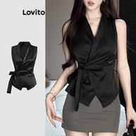 Regata Lovito Elegante: Estilo Assimétrico! - imagem 1