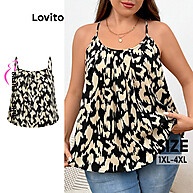 Regata Plus Size Boho Leopardo com Babados – LBL15462 - imagem 1