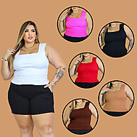 Regata Plus Size: Kit 2 Ribana Elegante - imagem 1