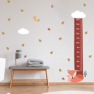 Adesivo de Parede Infantil Raposinha Régua de Crescimento 176cm - Decore e Acompanhe o Desenvolvimento com Estilo - imagem 3
