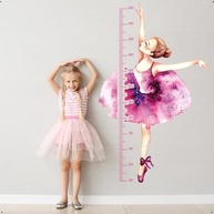 Adesivo Decorativo Régua de Crescimento Bailarina Infantil - Lavável, Seguro e Fácil Aplicação - imagem 5