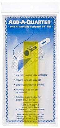 Régua Amarela Add-A-Quarter 15 cm CM DESIGNS - Precisão em Corte e Costura - imagem 2
