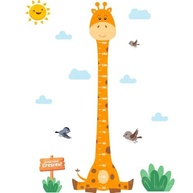Kit Adesivos Decorativos Régua Crescimento Girafa Infantil - Vinil Lavável e Seguro para Quartos Kids - imagem 3