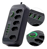 Régua de Energia Premium: 5 Tomadas + 4 USB + 1 Tipo-C | Carregamento Rápido e Seguro - imagem 4