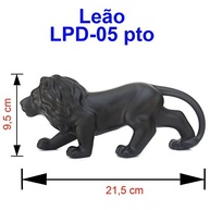 Leão Decorativo em Cerâmica Rei - Estátua de Decoração Elegante para Ambientes Modernos (LPD05 Preto) - imagem 3