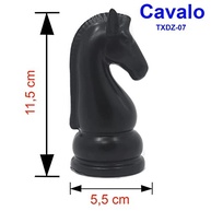 Peça de Xadrez Decorativa em Porcelana - Rei, Rainha, Cavalo, Bispo, Torre e Peão para Decoração Elegante - imagem 3