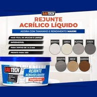 Rejunte Líquido Acrílico 700g Seca Rápido Bautech - Acabamento Perfeito para Cerâmicas e Porcelanatos - imagem 5
