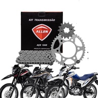 Kit Relação Completa Allen NXR Bros 160 (2015-2025) - Aço 1045 Resistente - imagem 1