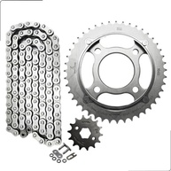 Kit Relação Honda CG 125 Titan ES/KS (00-08) Riffel TOP Aço 1045 com Retentor O-ring - imagem 3