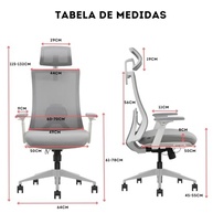 Cadeira de Escritório Ergonômica Magenta Relax 150kg - Conforto e Suporte Premium - imagem 1
