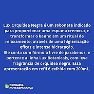 Lux Orquídea Negra 200ml: Sabonete Líquido que Hidrata e Relaxa - imagem 2