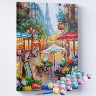 Kit Pintura Terapêutica - Torre Eiffel: Relaxamento e Criatividade em um Pincel - imagem 1