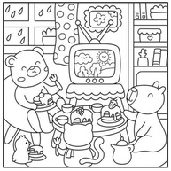 Livro de Colorir Cute Buddies: 48 Páginas de Relaxamento - imagem 2