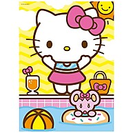 Puzzle Hello Kitty 100 Peças: Diversão e Relaxamento! - imagem 2