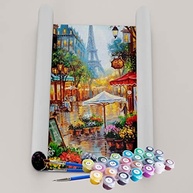Kit Pintura Terapêutica - Torre Eiffel: Relaxamento e Criatividade em um Pincel - imagem 3