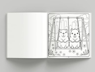Livro de Colorir Adulto Cute & Comfy: Capivaras e Amigos para Relaxar - imagem 4