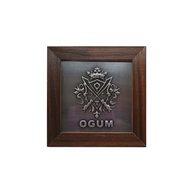 Quadro Decorativo Orixá Ogum - Moldura Escura com Relevo | Simbolo de Força e Coragem - imagem 2