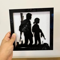 Quadro Decorativo The Last of Us - Design Exclusivo em Alto Relevo 20x20cm - imagem 3