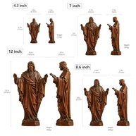 BGCOPPER Estátua de Madeira do Sagrado Coração de Jesus - 30,5 cm | Decoração Religiosa Feita à Mão - imagem 4