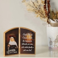 Capelinha de Santa Rita em Madeira - Decoração Religiosa Elegante e Duradoura - imagem 3