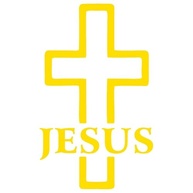 Adesivo Decorativo Cruz Jesus - Devoção Religiosa em Vários Tamanhos | Branco 7x11,4cm - imagem 3