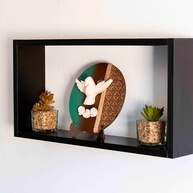 Enfeite Redondo Divino Espírito Santo em Madeira Artesanal - Decoração Religiosa para Parede e Mesa - imagem 5