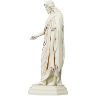 Estátua de Jesus Cristo Ressuscitado em Mármore Dourado - Decoração Religiosa Elegante - imagem 3