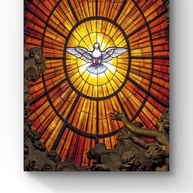 Quadro Canvas Religioso Divino Espírito Santo - Arte Sacra Iluminada 90x60cm - imagem 4