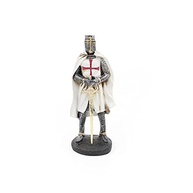 Estatueta de Cavaleiro Templário em Resina - 23cm - Tema Medieval Religioso - imagem 2