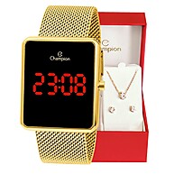 Relógio Champion Digital Dourado + Kit: Elegância e Estilo - imagem 1
