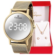 relogio-champion-dourado-elegancia-digital-a-prova-dagua