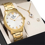 Relógio Champion Dourado: Elegância em Kit! - imagem 1