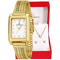 Relógio Champion Dourado Feminino: Elegância e Conjunto Completo - imagem 1