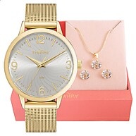Relógio Condor Dourado Feminino CO2035NDK: Elegância com Kit Joias - imagem 1