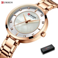 Relógio Curren 9051: Elegância em Aço Rosa - imagem 1
