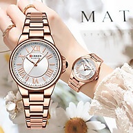 Relógio CURREN Feminino 9091X: Aço Inoxidável, Luminoso e à Prova D'água - imagem 1